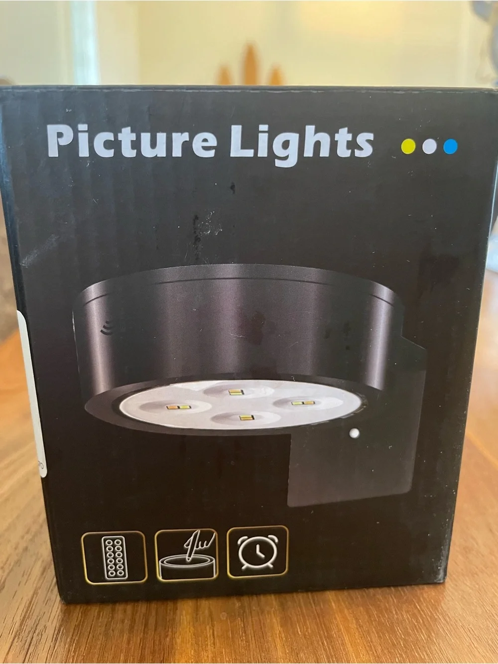 3 Pack Picture Lights LED Wall Light - Black